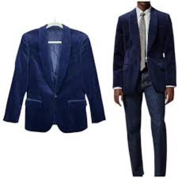 NWOT J. Crew ludlow Navy Velvet Blazer 36R